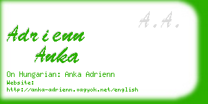 adrienn anka business card